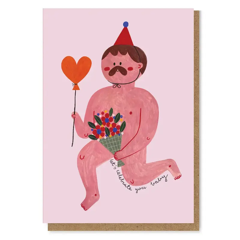 Let's Celebrate You Greetings Card by Daria Solak Illustrations