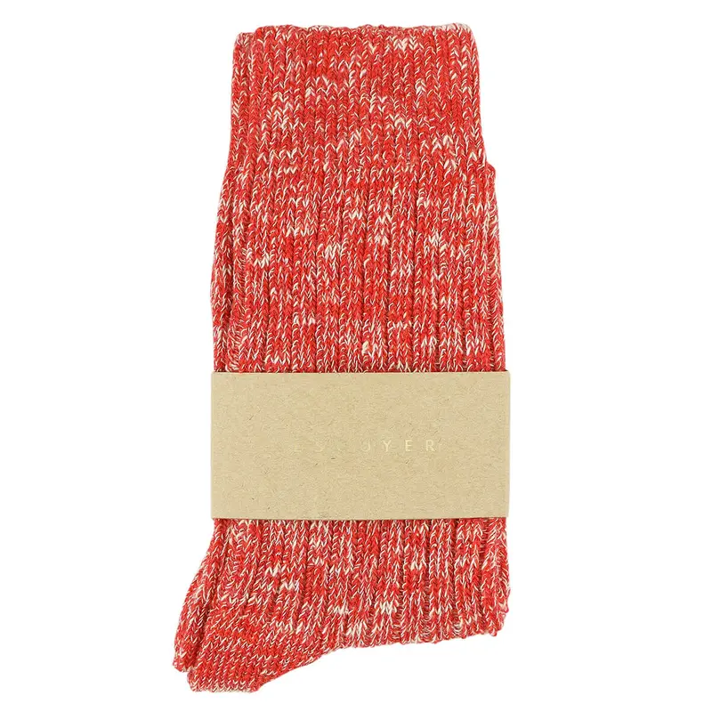 Melange Blend Socks in Orange by Escuyer