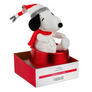 Peanuts Snoopy & Dog Bowl Plush Christmas Tree Topper by Hallmark