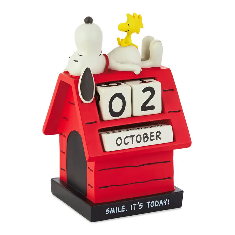 Peanuts Snoopy & Woodstock Perpetual Doghouse Calendar by Hallmark