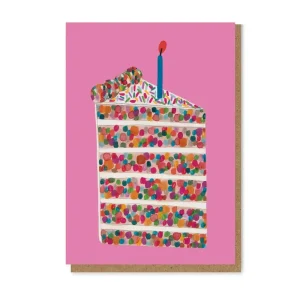 Piece Of Cake Birthday Greetings Card by Daria Solak Illustrations