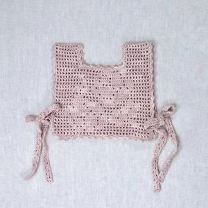 Rose Crochet Pinny Vest in Mallow by Iver & Isla