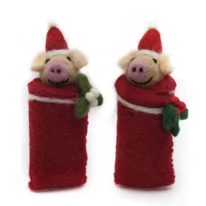 Swaddling Piglets Hanging Christmas Decoration by Amica