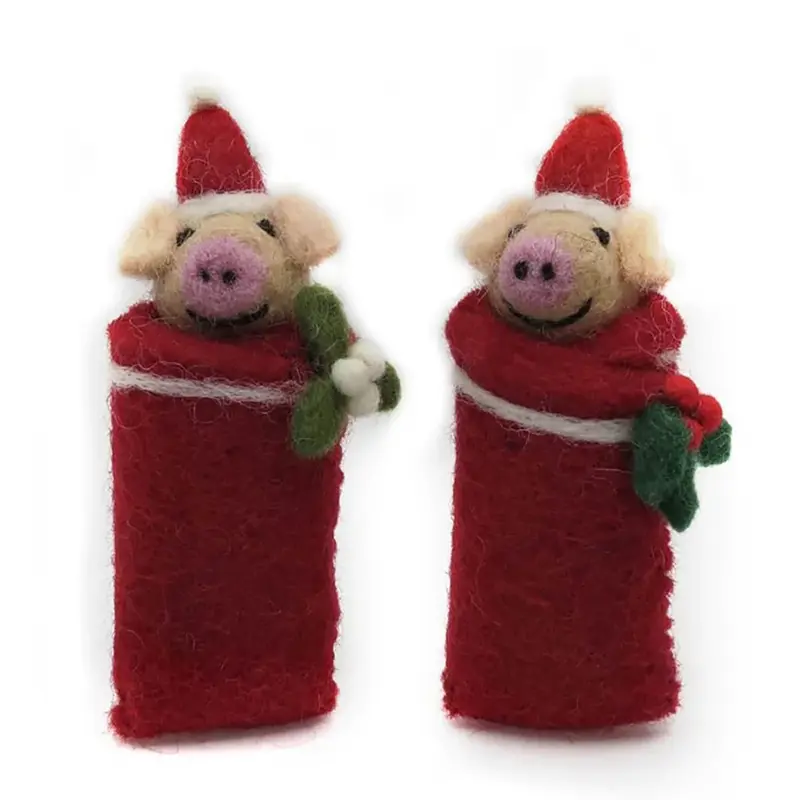 Swaddling Piglets Hanging Christmas Decoration by Amica