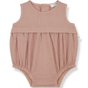 Ugo Romper in Apricot by 1+ in the Family - Last One In Stock - 12 Months