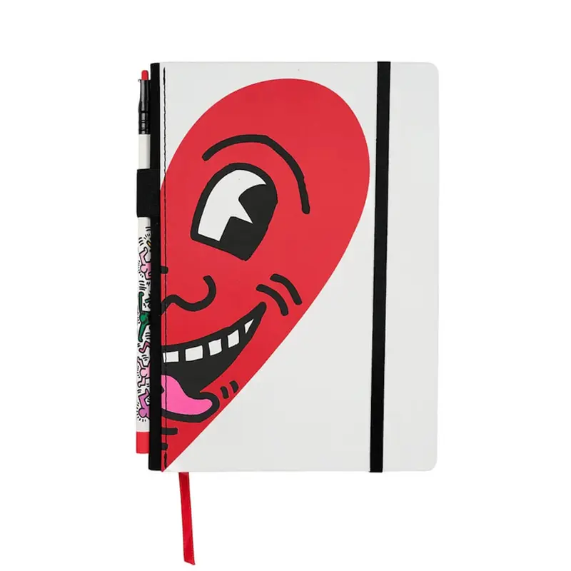 Vol. 292 Keith Haring Smiling Heart Notebook and Pencil by Blackwing