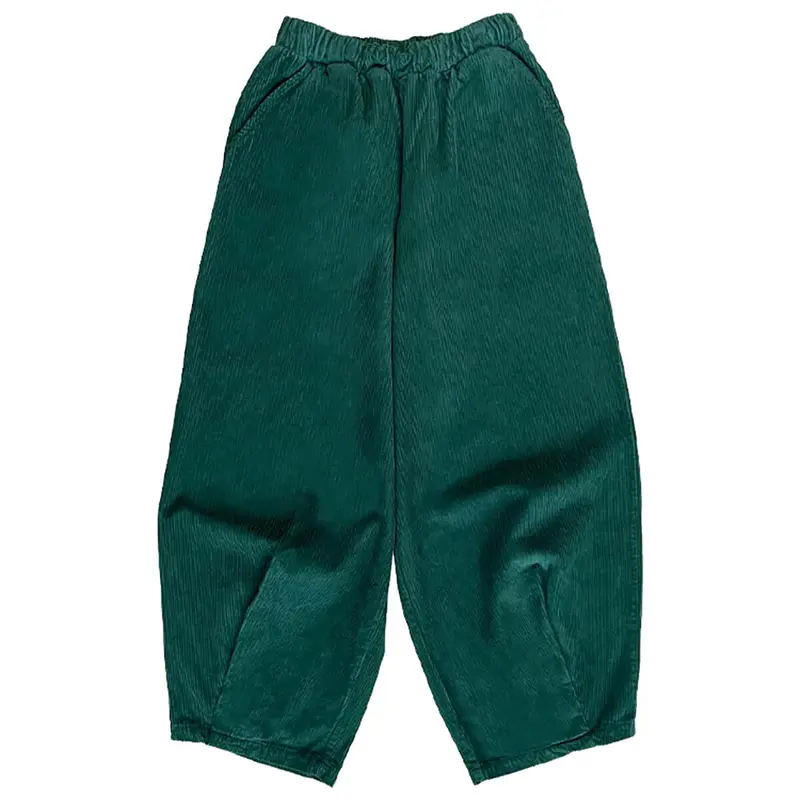 Women's Cord Pants in Emerald by Mabli