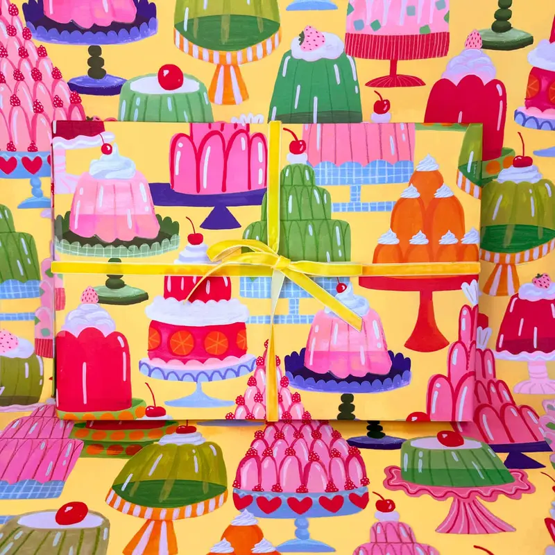 Yellow Jelly Gift Wrap by Ickaprint