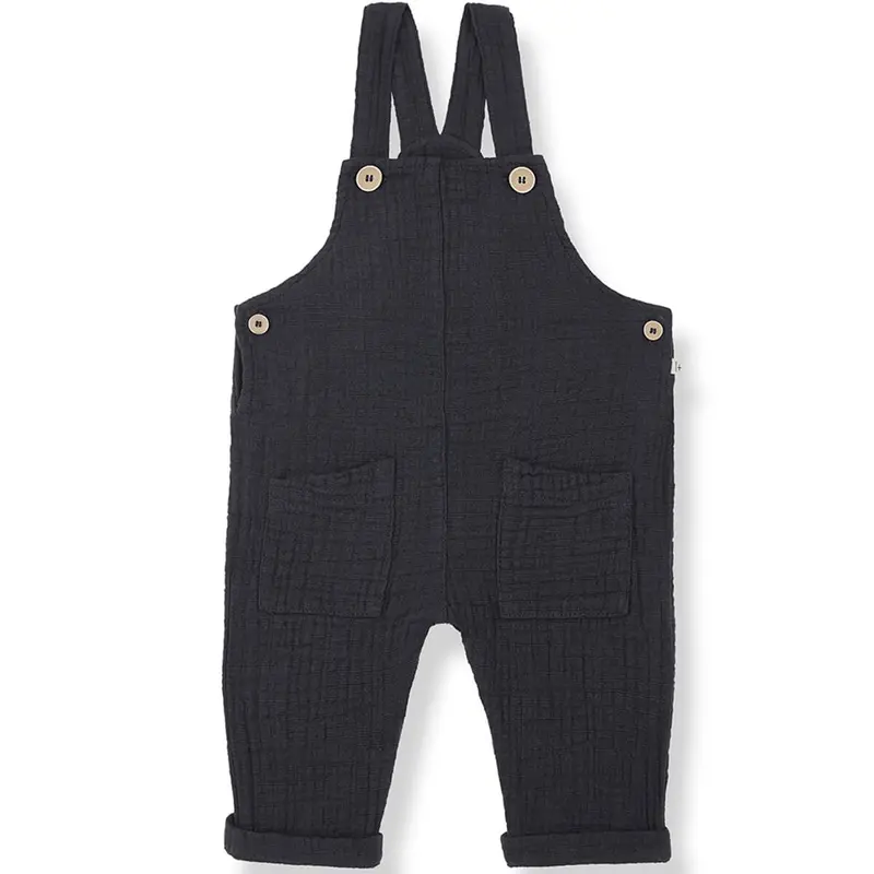 Arnaldo Overall in Anthracite by 1+ in the Family - Last Ones In Stock - 6-18 Months