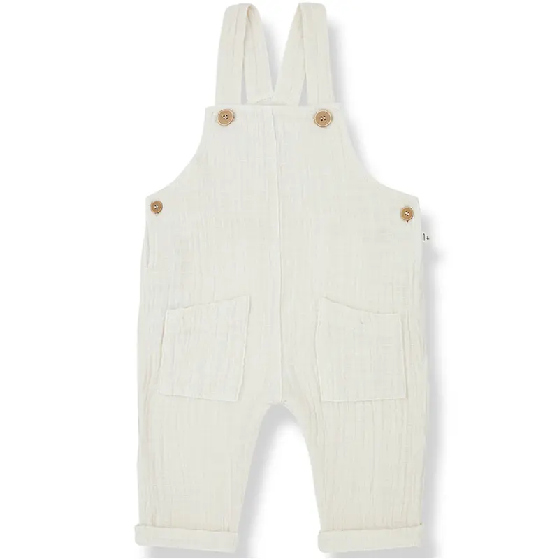 Arnaldo Overall in Ivory by 1+ in the Family - Last Ones In Stock - 6-12 Months