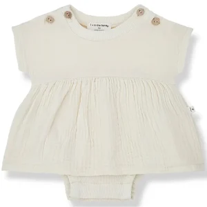Candela Romper in Ivory by 1+ in the Family - Last Ones In Stock - 3-12 Months