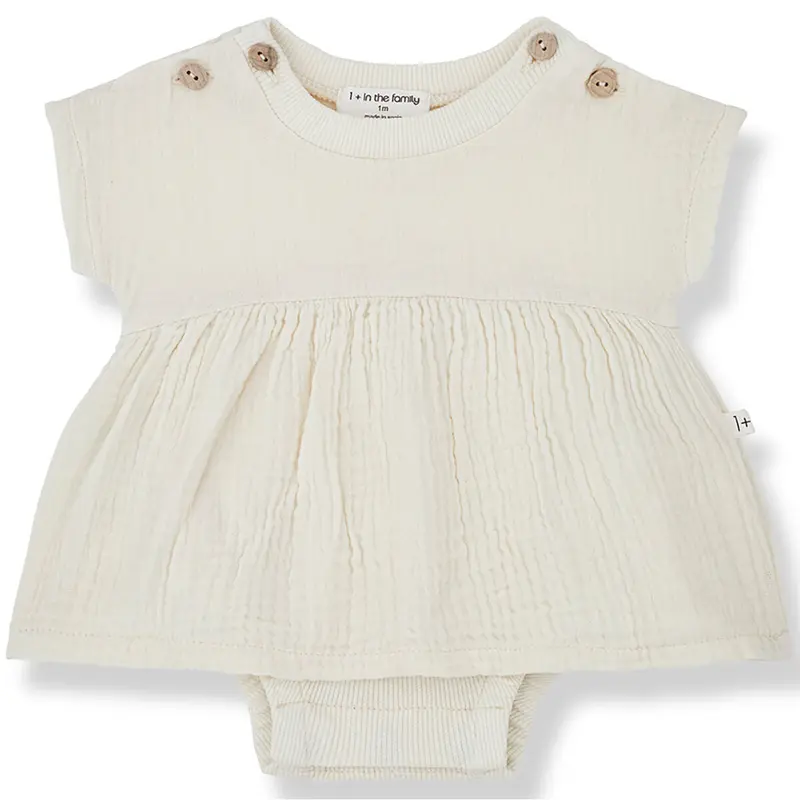 Candela Romper in Ivory by 1+ in the Family - Last Ones In Stock - 3-12 Months