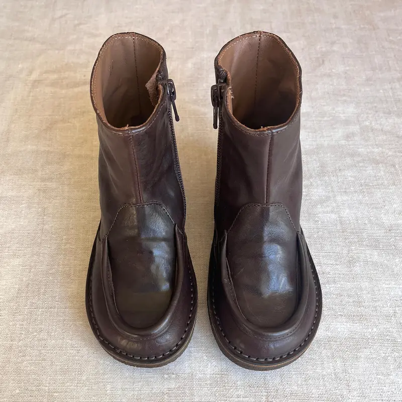 Charles Ankle Boots in Dark Brown by PP