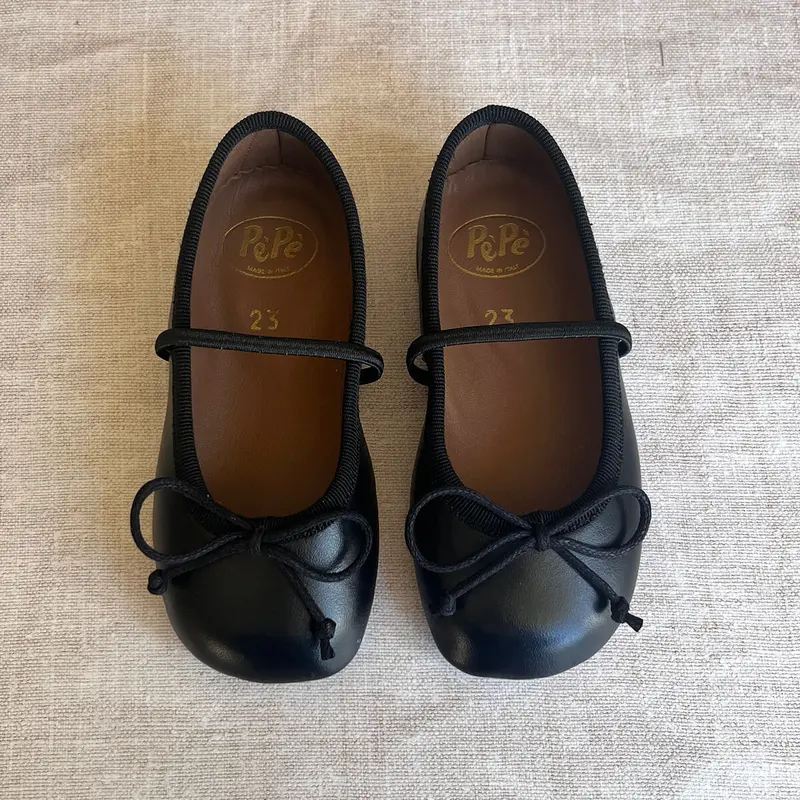 Darlyn Ballet Slippers in Black by PP