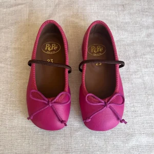 Darlyn Ballet Slippers in Raspberry Pink by PP