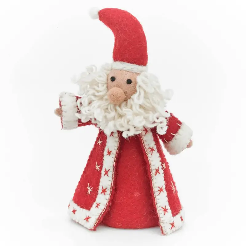 Jolly Santa Christmas Tree Topper by Felt So Good