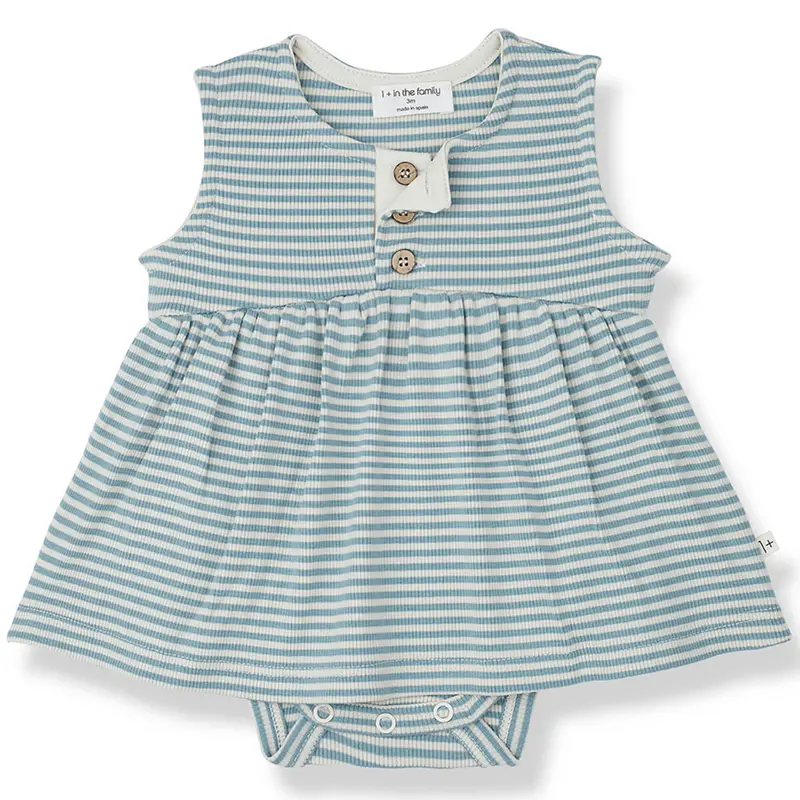 Lirica Romper in Shark by 1+ in the Family