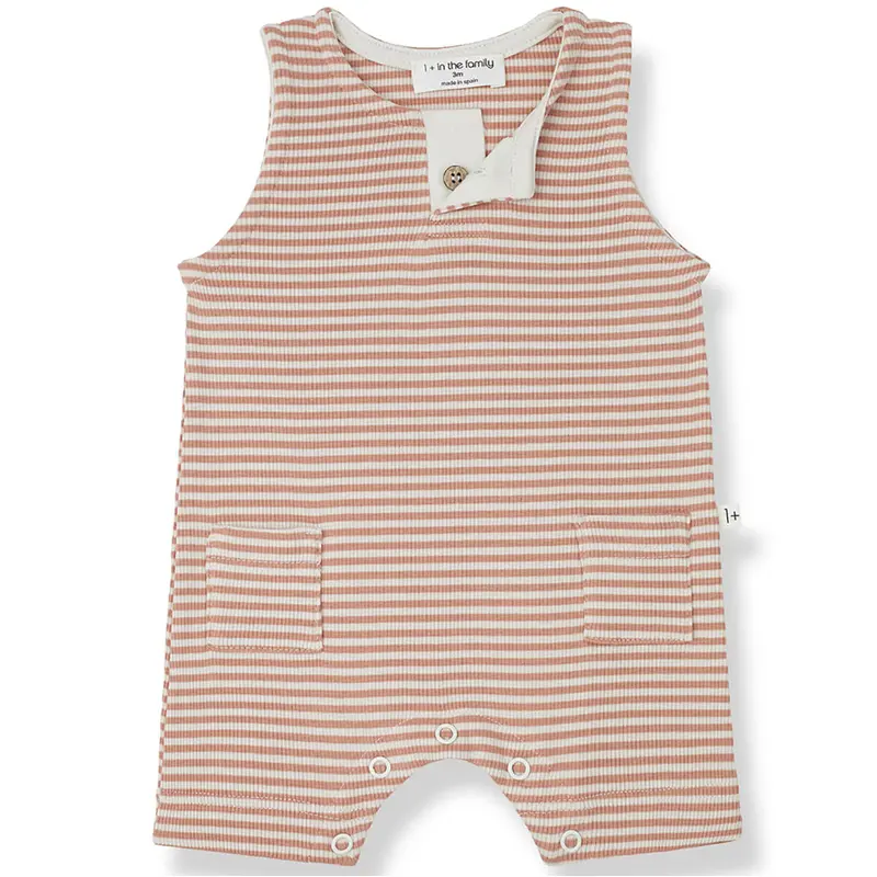 Mauro Romper in Apricot by 1+ in the Family - Last Ones In Stock - 6-12 Months