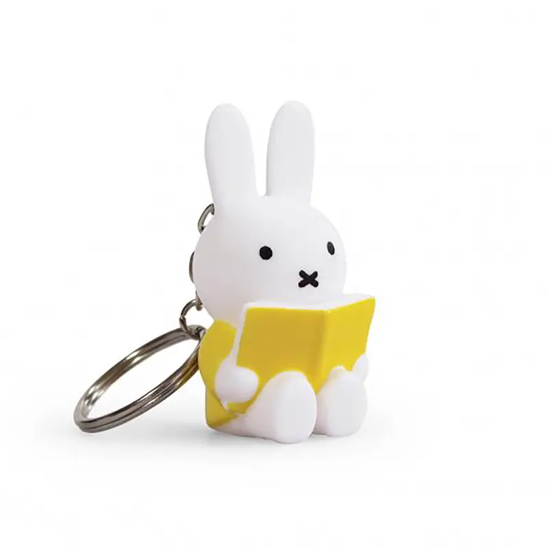 Miffy With Book Keyring in Yellow (6cm) by Atelier Pierre