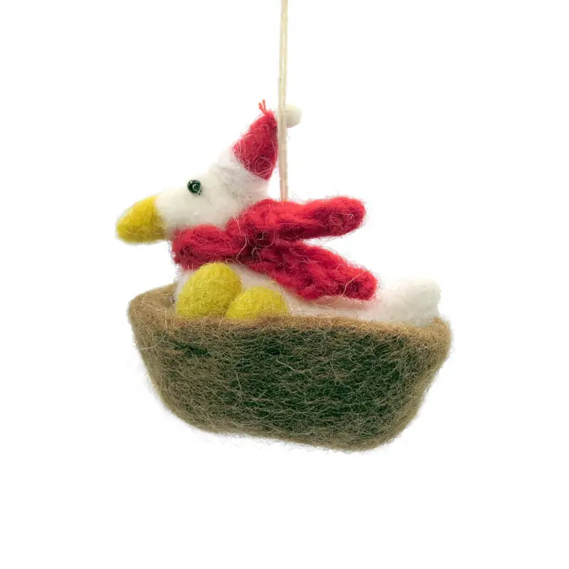 Mini Goose-A-Laying 12 Days Of Christmas Hanging Christmas Decoration by Amica