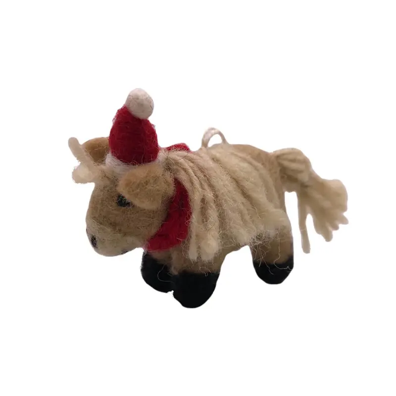 Mini Shetland Pony Hanging Christmas Decoration by Amica