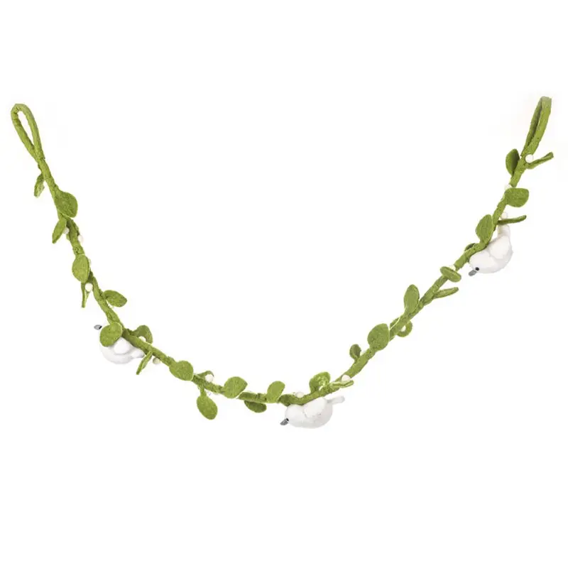 Mistletoe And Doves Christmas Garland (120cm) by Felt So Good