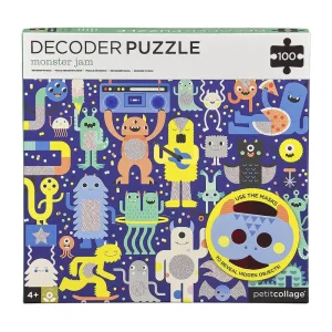 Monster Jam 100-Piece Decoder Puzzle by Petit Collage