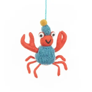 Sammy Snowcrab Hanging Christmas Decoration by Felt So Good