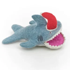 Santa Jaws Christmas Tree Topper by Felt So Good