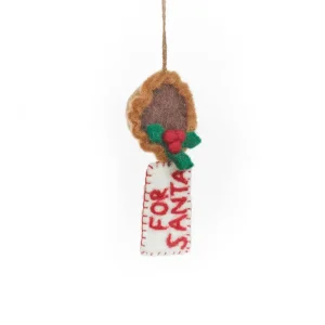 Snack For Santa Hanging Christmas Decoration by Felt So Good