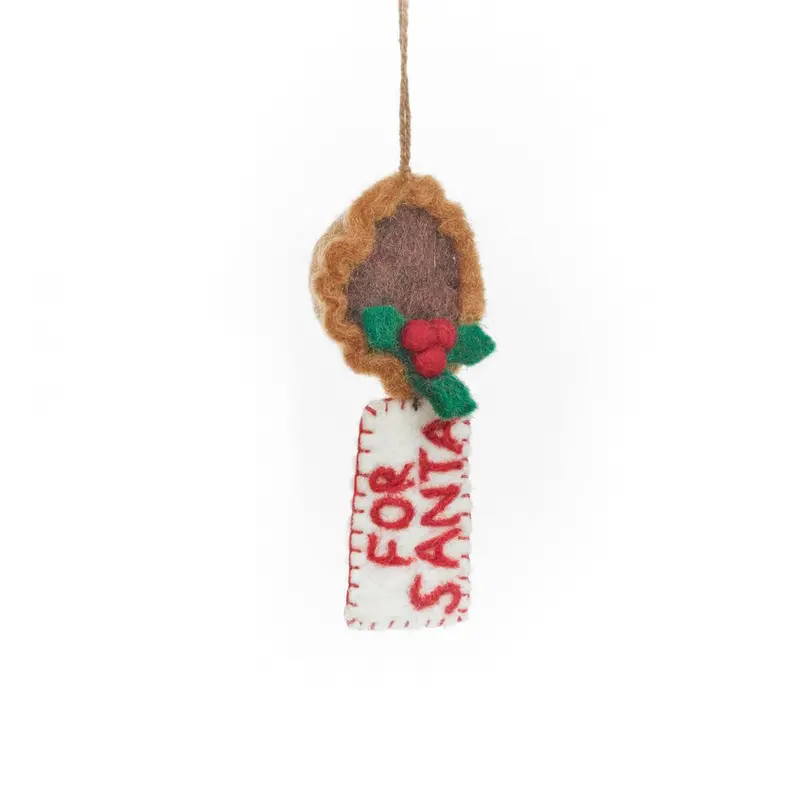 Snack For Santa Hanging Christmas Decoration by Felt So Good