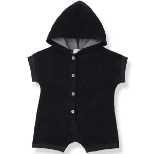 Tiziano Hooded Overall in Anthracite by 1+ in the Family - Last Ones In Stock - 3-12 Months