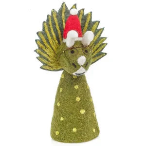 Triceratops Christmas Tree Topper by Felt So Good