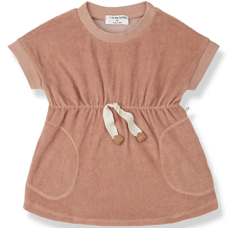 Vittoria Dress in Apricot by 1+ in the Family - Last Ones In Stock - 3-12 Months