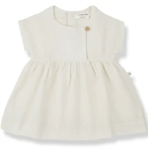 Xenia Dress in Ivory by 1+ in the Family - Last Ones In Stock - 6-12 Months