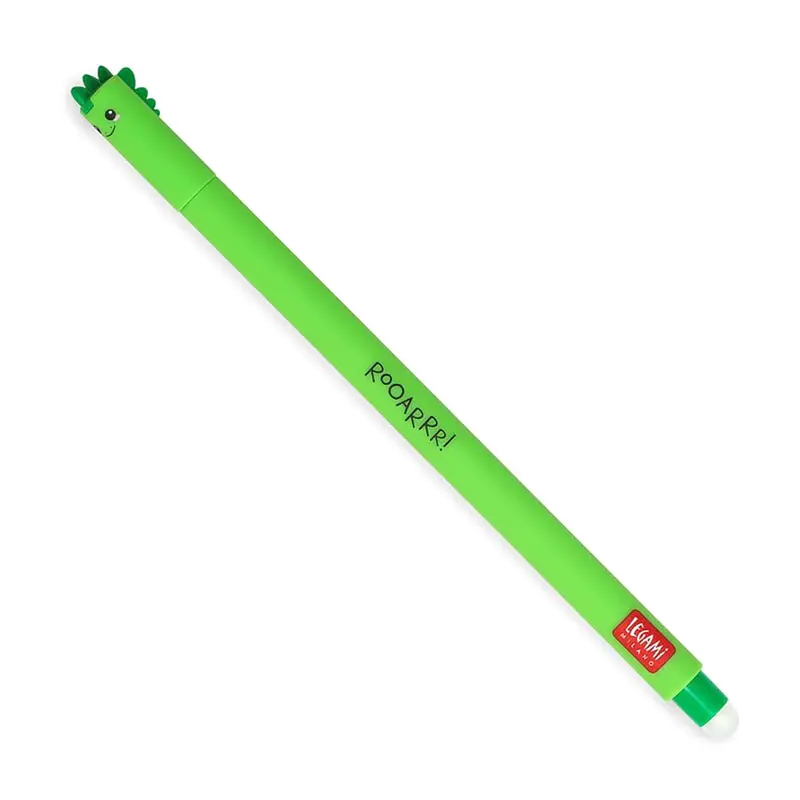 Dino Erasable Pen (Green Ink) by Legami