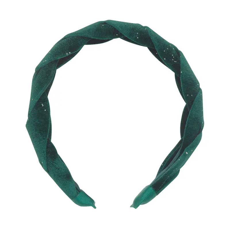 Evergreen Velvet Plaited Headband by Rockahula
