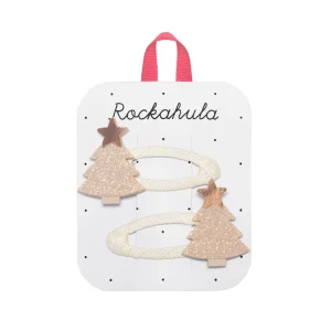 Golden Christmas Tree Hair Clips by Rockahula