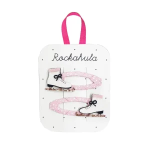 Ice Skate Glitter Hair Clips by Rockahula