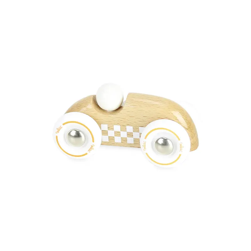 Mini Wooden Rally Car in Natural by Vilac