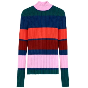 Multi Stripes Turtleneck Jumper by Bobo Choses Womenswear - Last Ones In Stock - Small / Medium