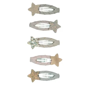 Stellina Mini Clic Clac Hair Clips in Bronze by Mimi & Lula