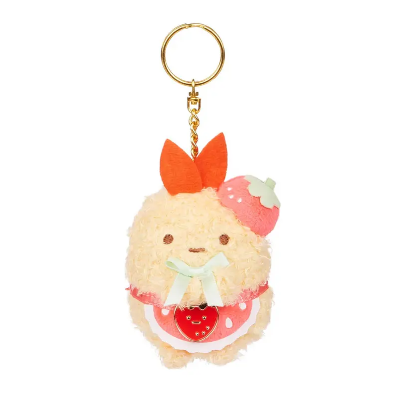 Sumikko Gurashi Ebi Strawberry Keychain by San-X