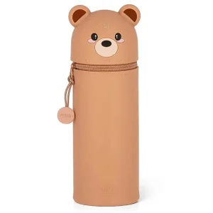 Teddy Bear Kawaii Two In One Silicone Pencil Case by Legami