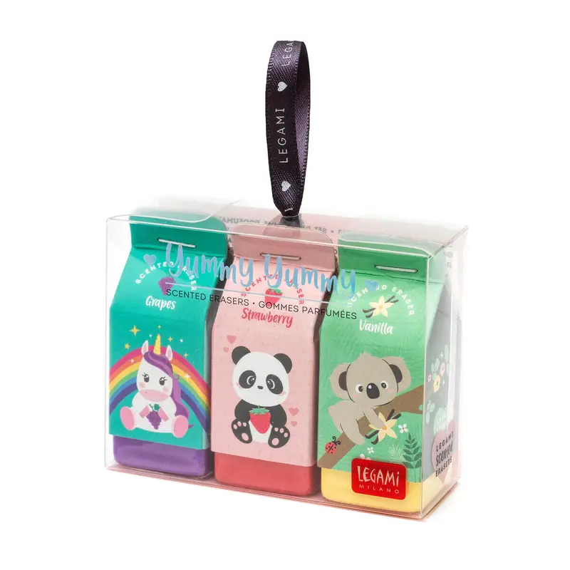 Yummy Yummy Set Of Three Scented Erasers by Legami