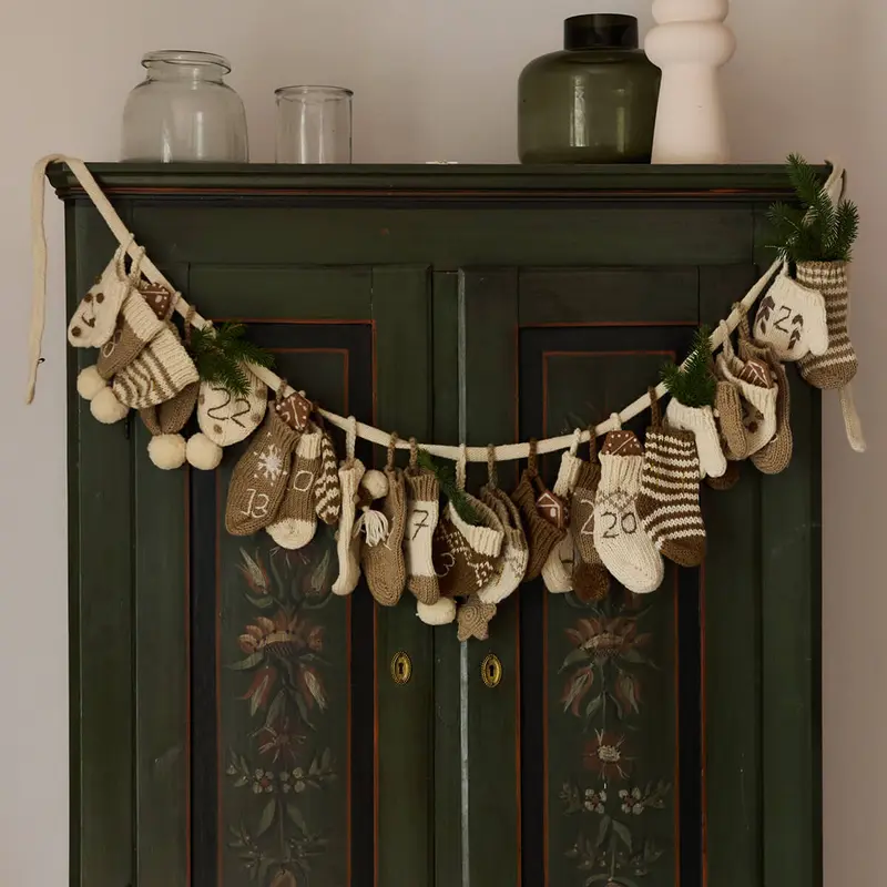 Advent Calendar in Cream by Shirley Bredal
