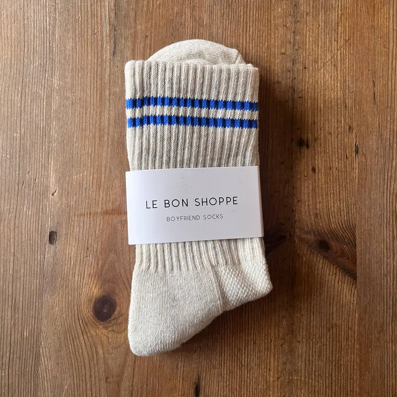 Boyfriend Adult Socks in Ice by Le Bon Shoppe