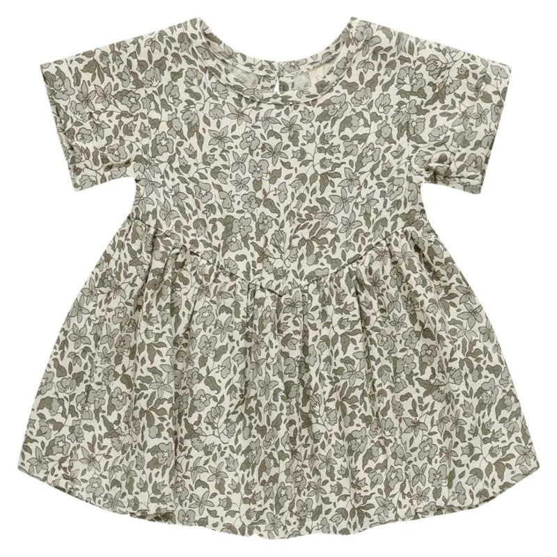 Brielle Dress in Green Garden by Quincy Mae