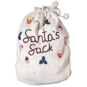 Christmas Santa Sack in Cream by Shirley Bredal