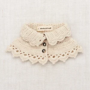 Crochet Button Collar in String by Misha & Puff